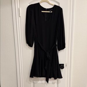 White House Black Market Long Sleeve Black Dress